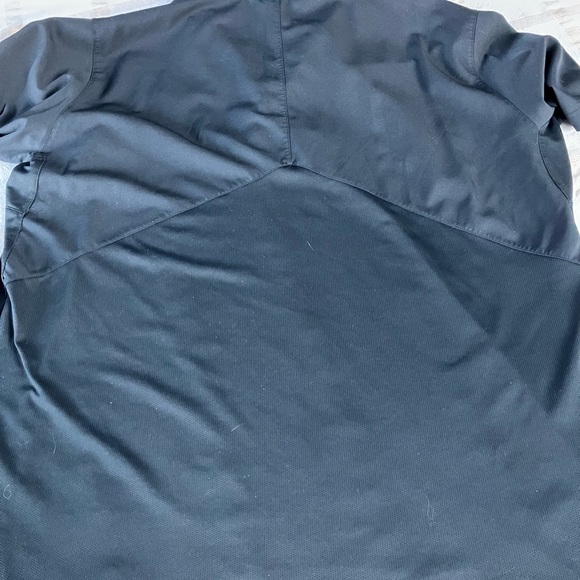 🔔2/$15 XXL NIKE NFL JACKSONVILLE JAGS DRI-FIT BLACK & SILVER TEAL STRIPE POLO - Picture 9 of 9